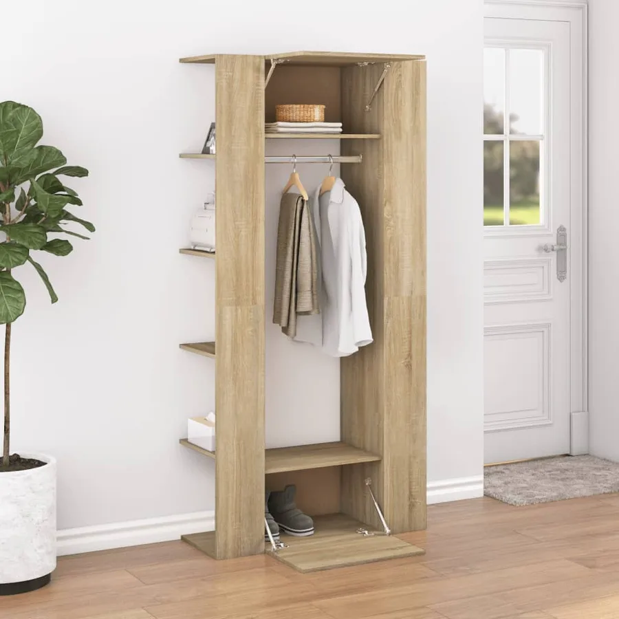 Armoire de couloir Chêne sonoma 97,5x37x99 cm Bois d'ingénierie - 3