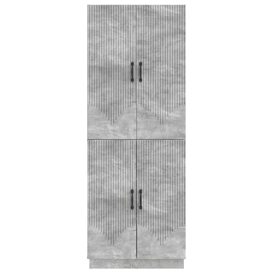 Ensemble de Meubles 2 pcs Gris béton Bois d'ingénierie - 5