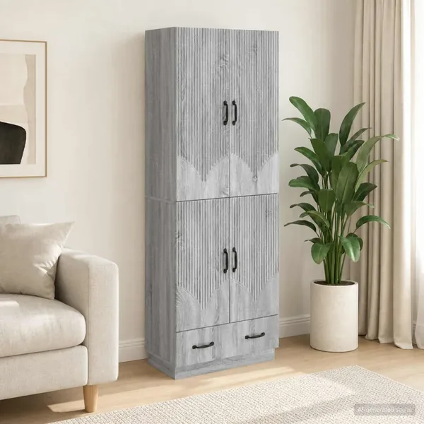 Ensemble de Meubles 2 pcs Sonoma gris Bois d'ingénierie