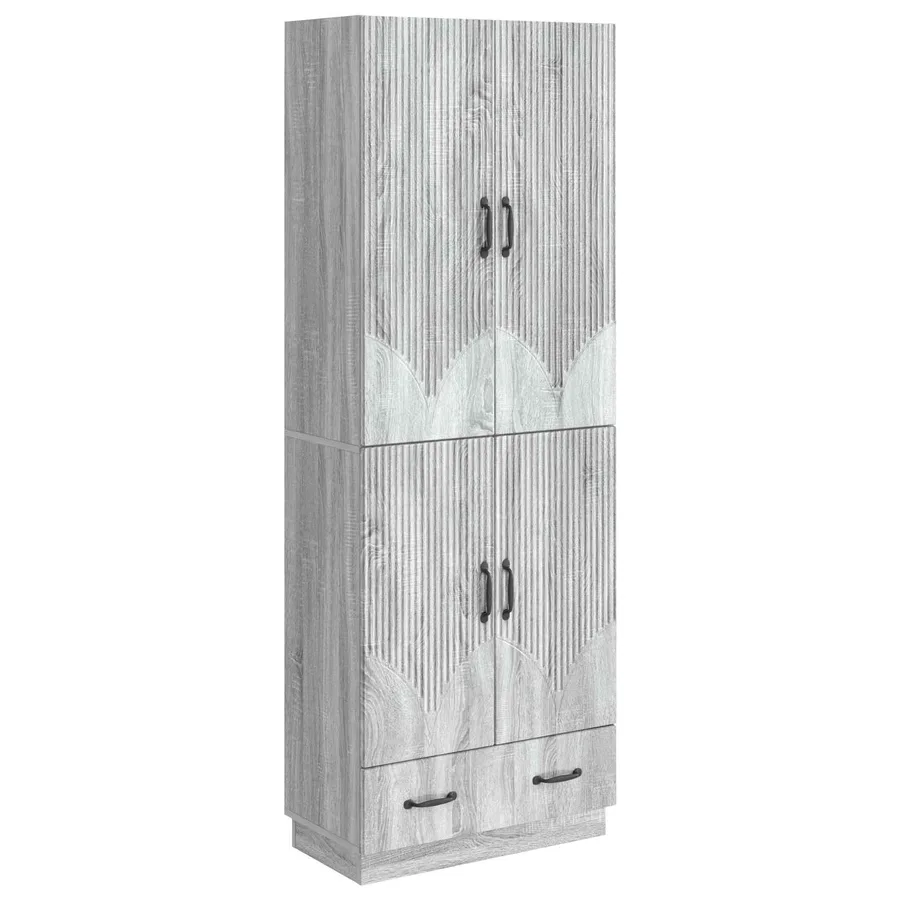 Ensemble de Meubles 2 pcs Sonoma gris Bois d'ingénierie - 2