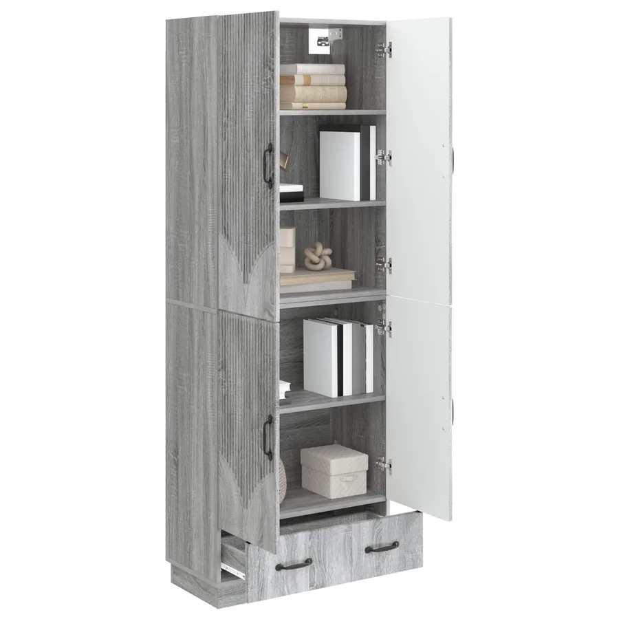 Ensemble de Meubles 2 pcs Sonoma gris Bois d'ingénierie - 3