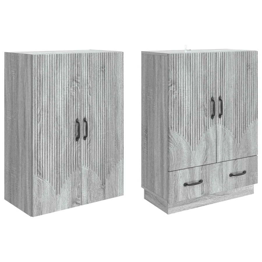 Ensemble de Meubles 2 pcs Sonoma gris Bois d'ingénierie - 4