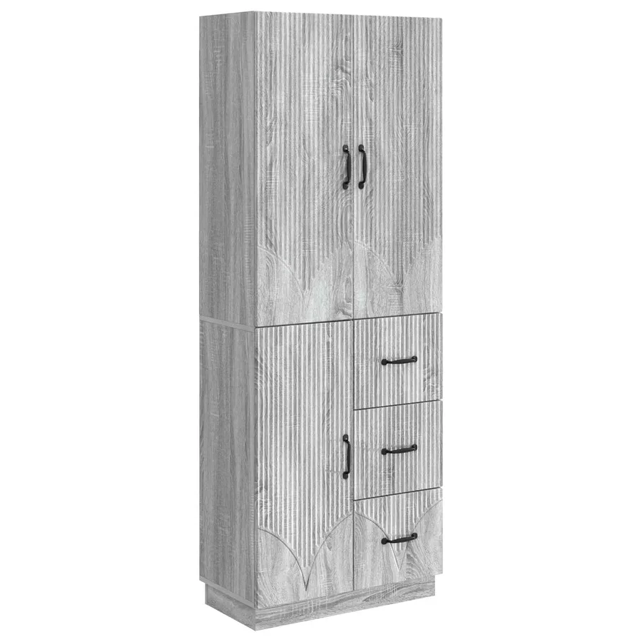 Ensemble de Meubles 2 pcs Sonoma gris Bois d'ingénierie - 2