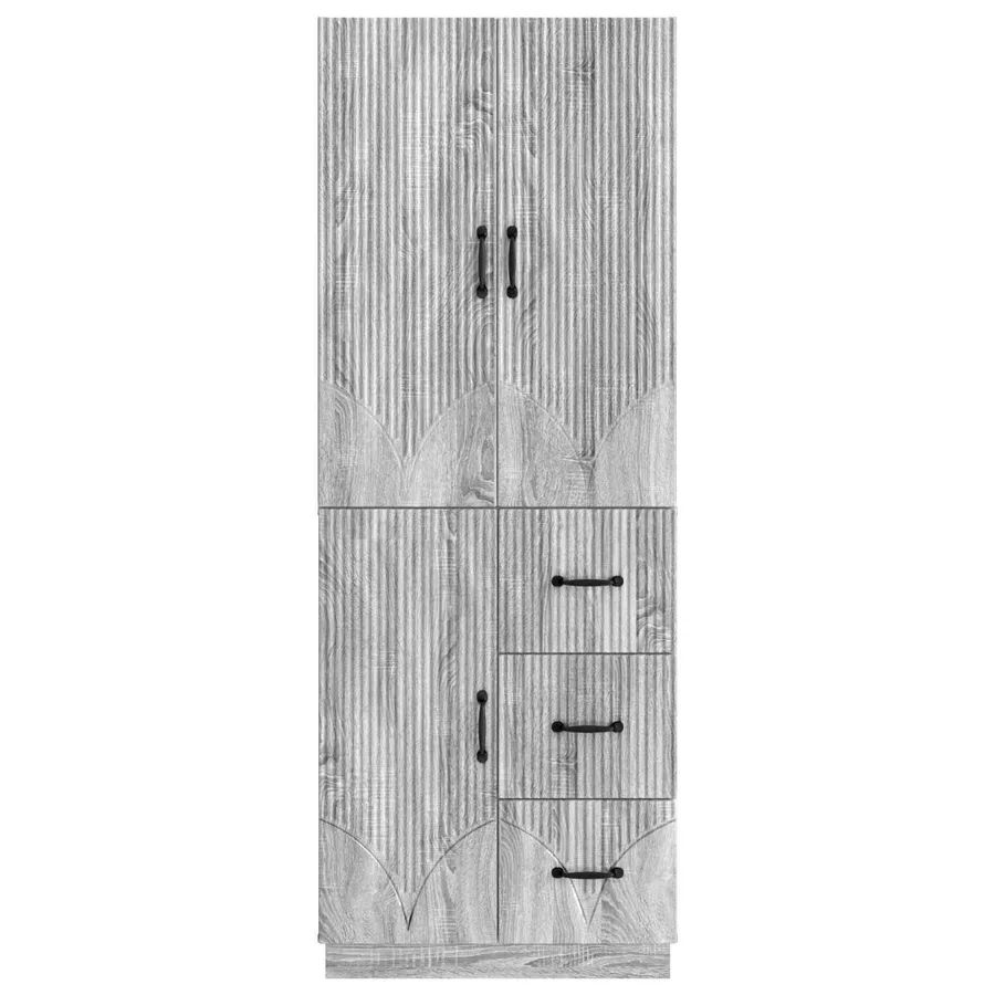 Ensemble de Meubles 2 pcs Sonoma gris Bois d'ingénierie - 5