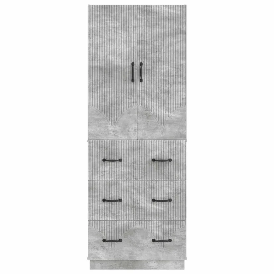 Ensemble de Meubles 2 pcs Gris béton 66 x 34,5 x 87 cm - 5