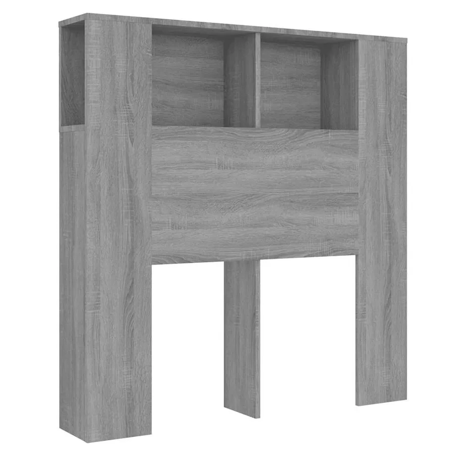 Armoire de tête de lit Sonoma gris 100x18,5x102,5 cm - 2