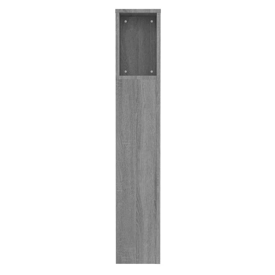 Armoire de tête de lit Sonoma gris 100x18,5x102,5 cm - 5