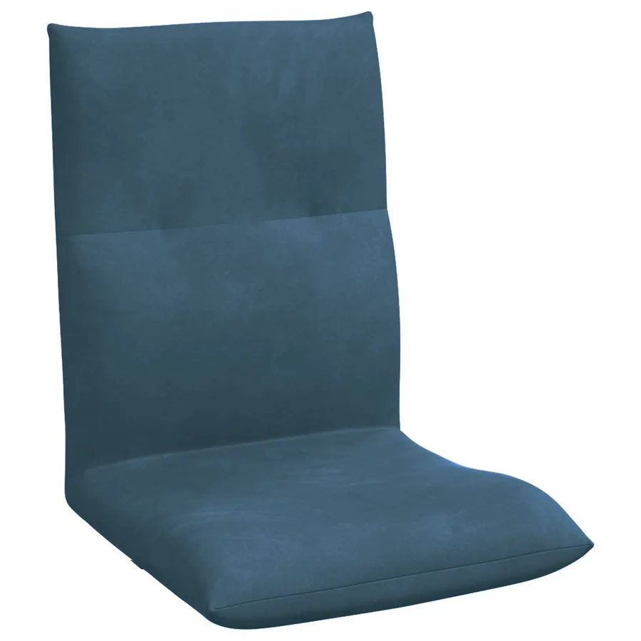 Fauteuil de sol ajustable Bleu Velours - 2