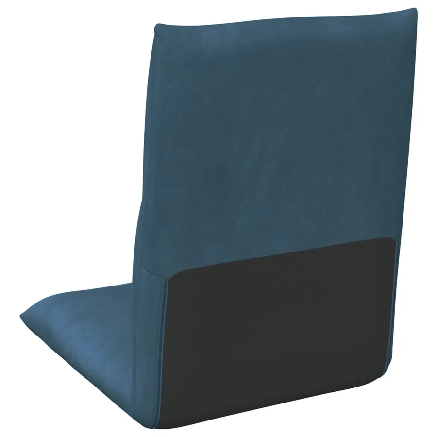 Fauteuil de sol ajustable Bleu Velours - 6