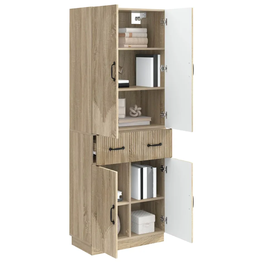 Ensemble de Meubles 2 pcs Chêne Sonoma Bois d'ingénierie - 3