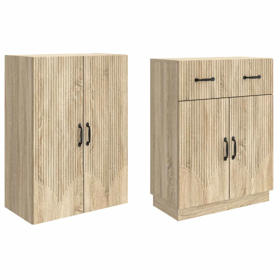 Ensemble de Meubles 2 pcs Chêne Sonoma Bois d'ingénierie - 4