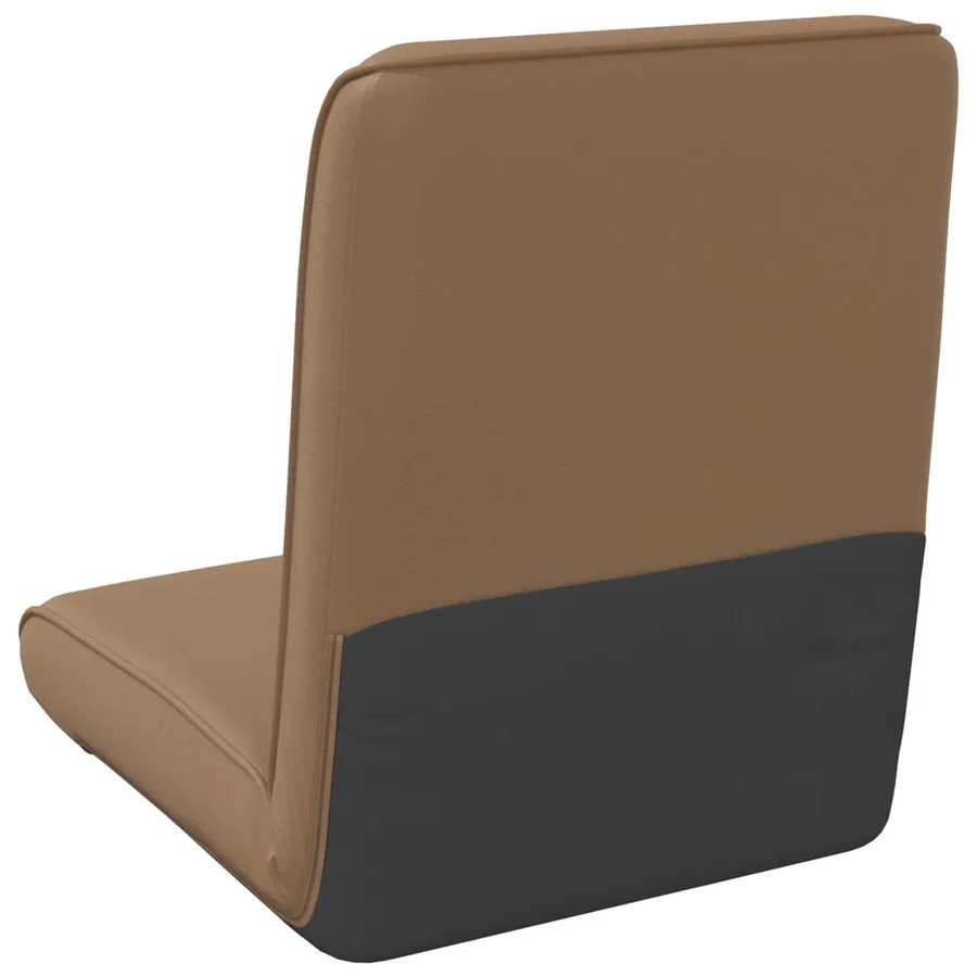 Fauteuil de sol ajustable Cappuccino Simili cuir - 6