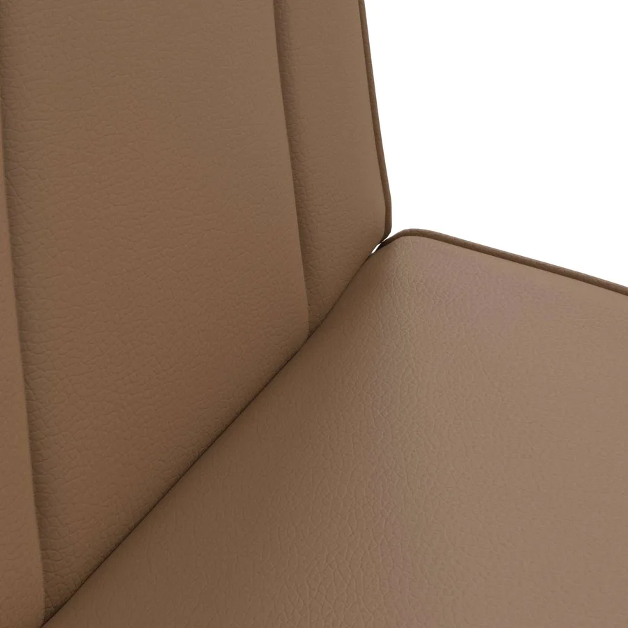 Fauteuil de sol ajustable Cappuccino Simili cuir - 7