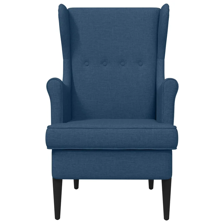 Fauteuil Bleu Tissu - 4