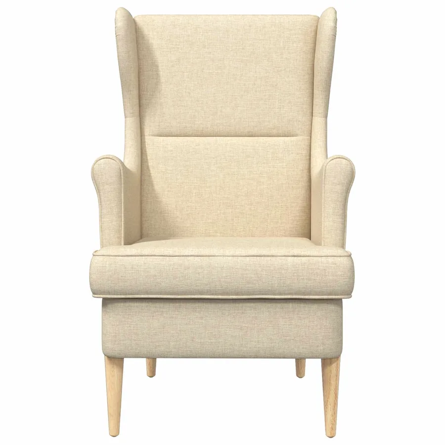 fauteuil Crème tissu - 4