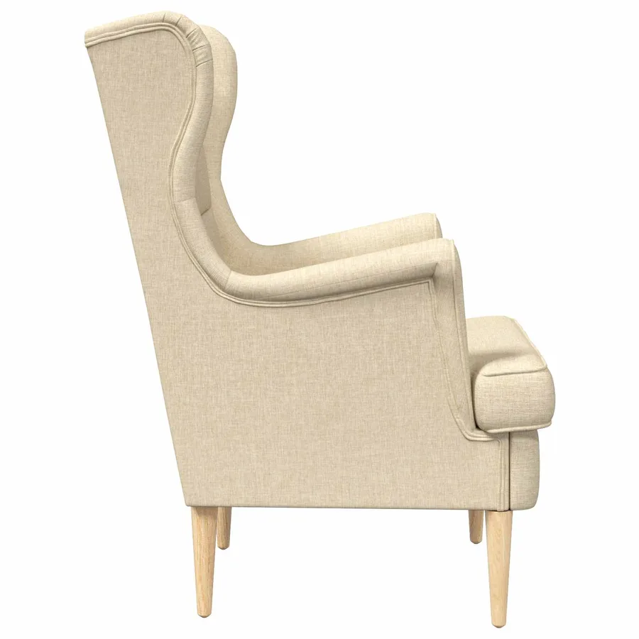 fauteuil Crème tissu - 5