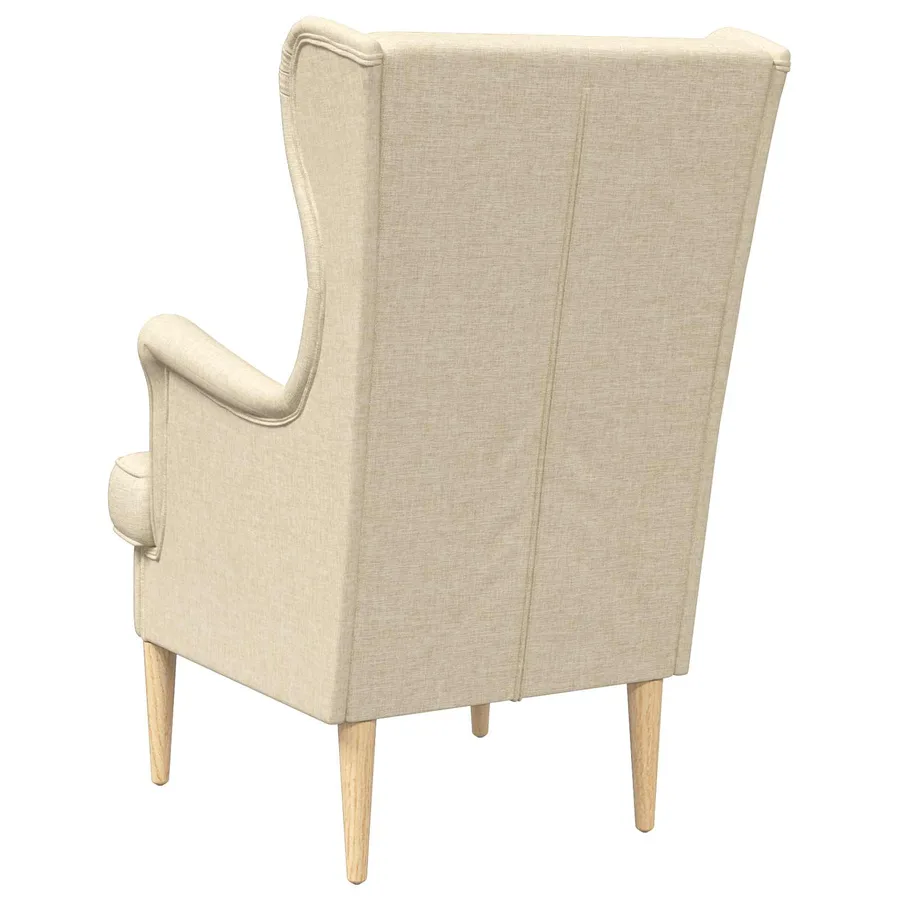 fauteuil Crème tissu - 6