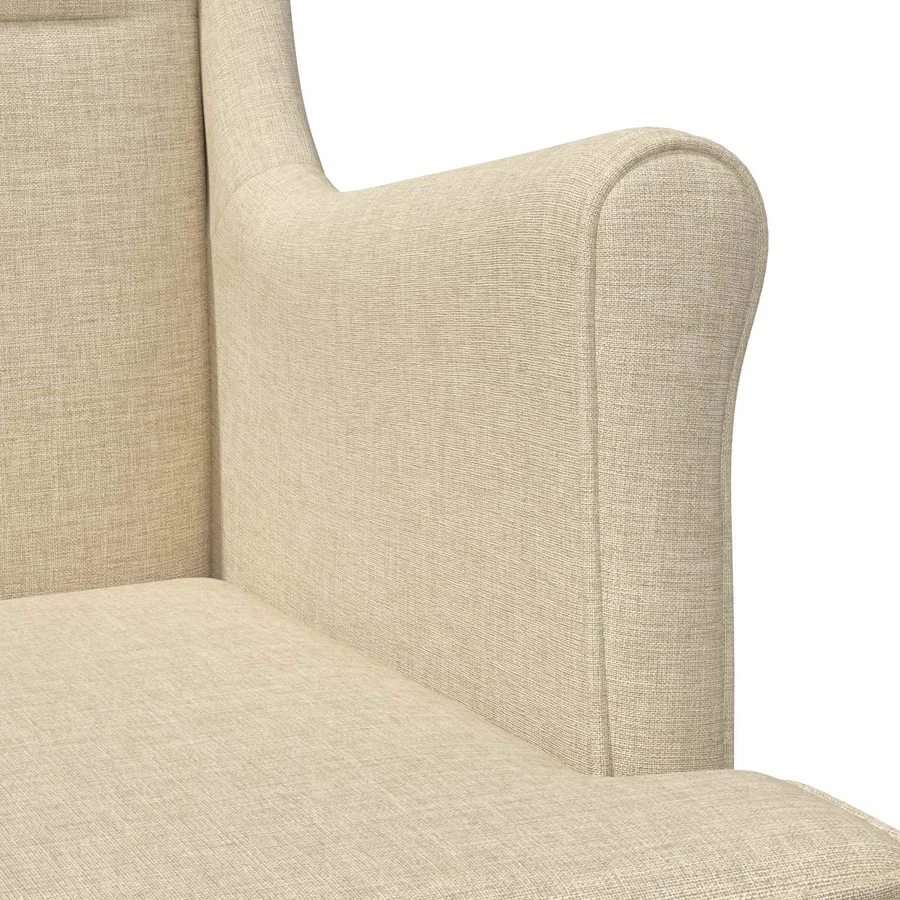 fauteuil Crème tissu - 7
