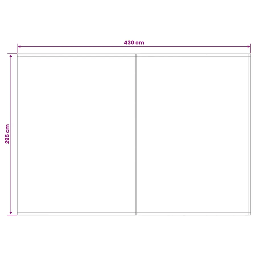 Toile de rechange pour auvent Blanc 450 × 300 cm Polyester - 5