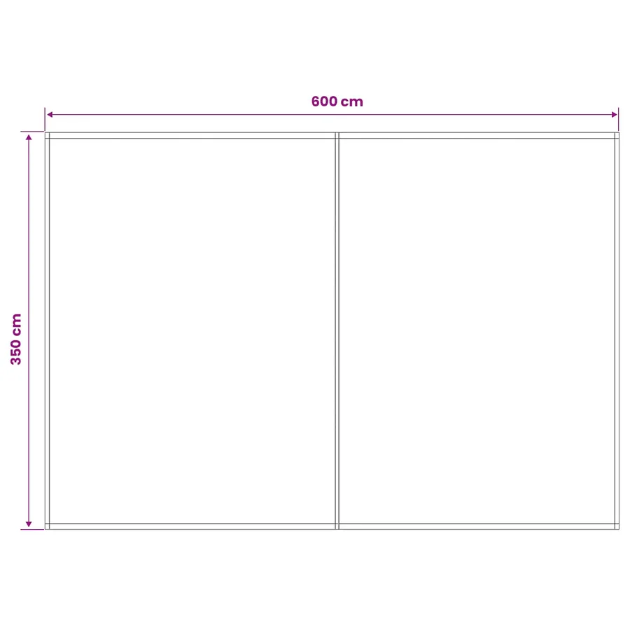 Toile de rechange pour auvent Crème 600 × 350 cm Polyester - 5