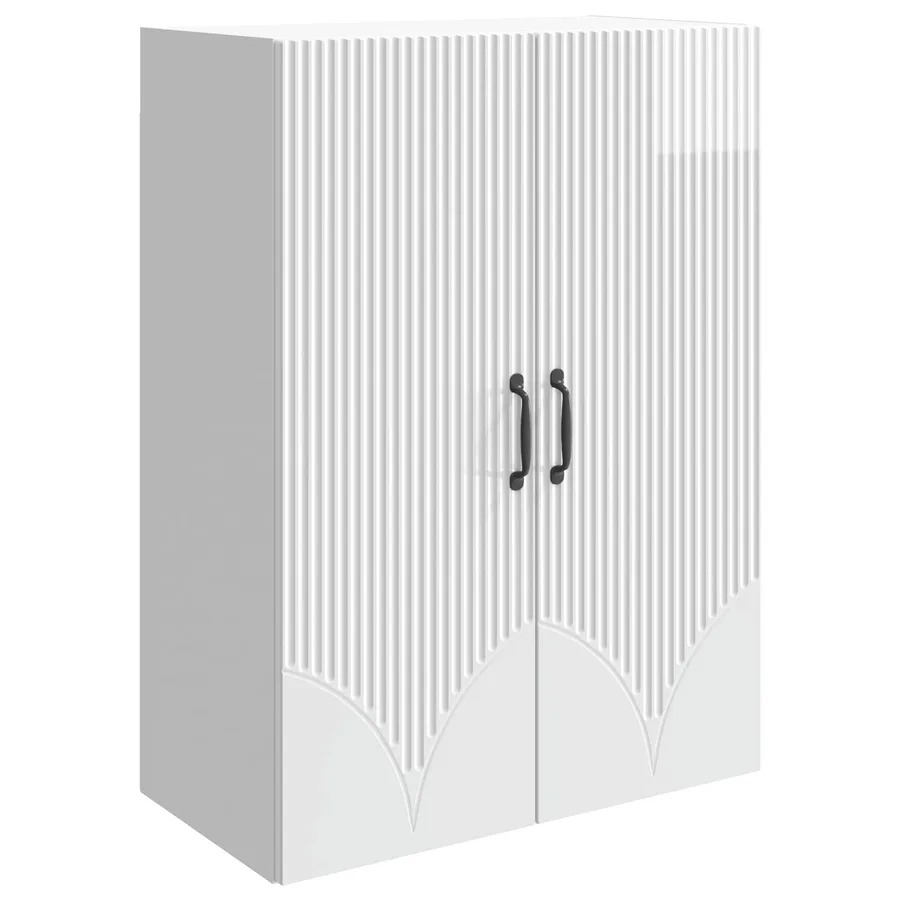 Armoire Murale Blanc brillant 66 x 34,5 x 90 cm - 2