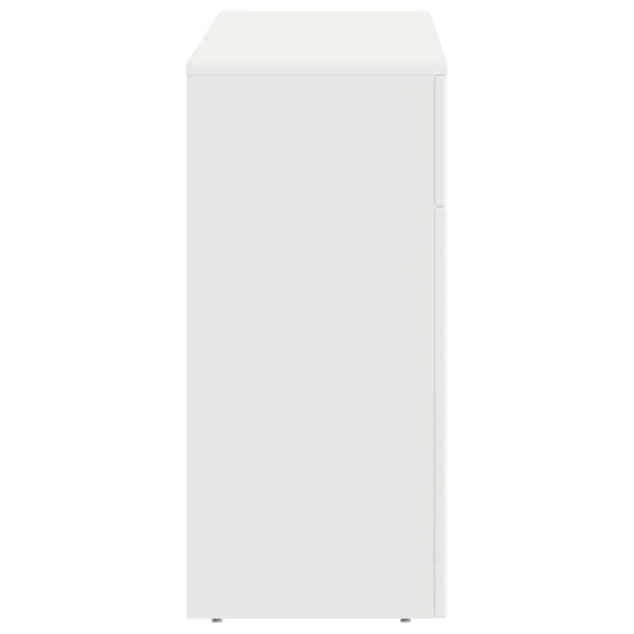 Table basse Blanc 102 x 35 x 75 cm Bois d'ingénierie - 6