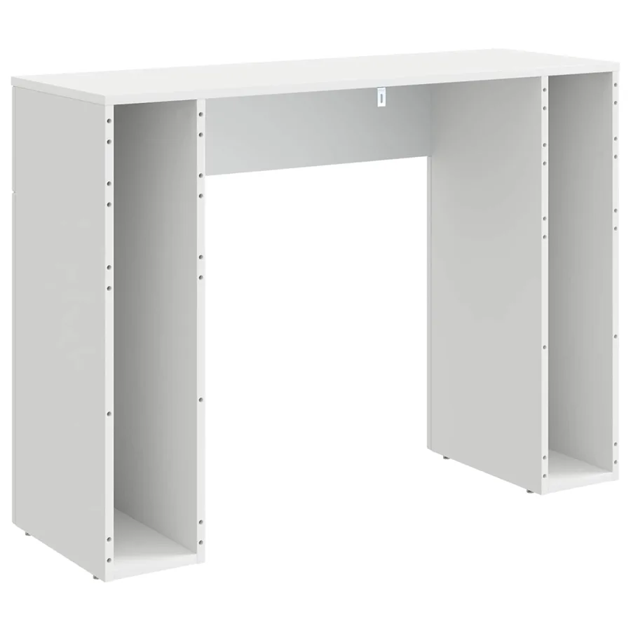 Table basse Blanc 102 x 35 x 75 cm Bois d'ingénierie - 7
