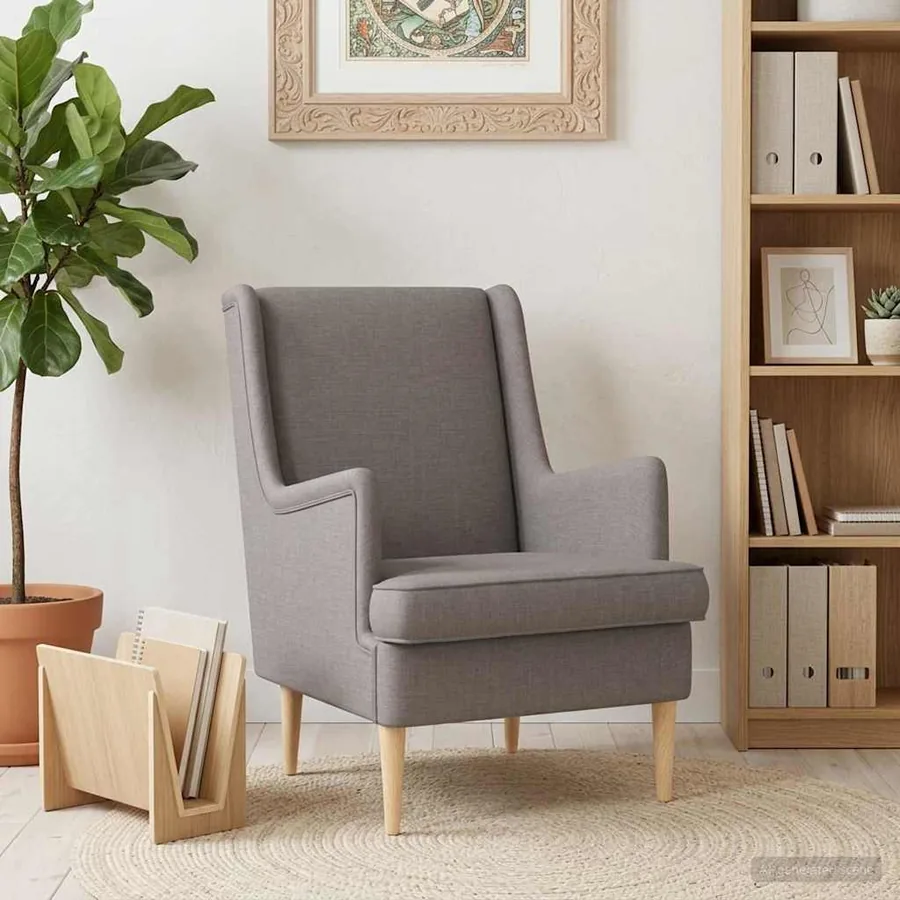 Fauteuil Taupe Tissu