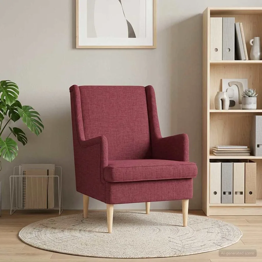 Fauteuil Bordeaux Tissu