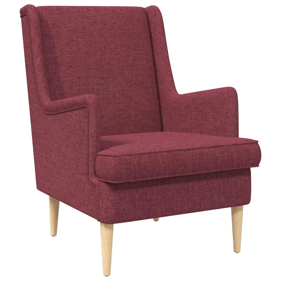 Fauteuil Bordeaux Tissu - 2