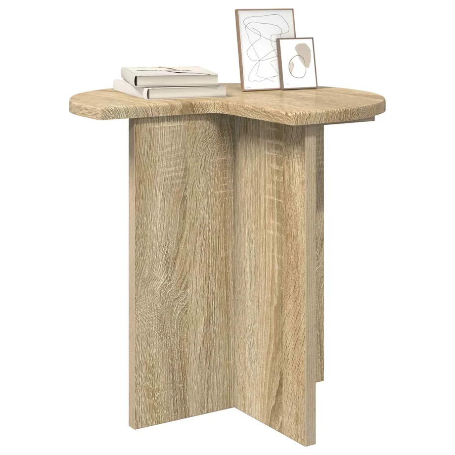 Table d'appoint avec stockage 2 pcs Chêne Sonoma Ø 39 x 38 cm - 3