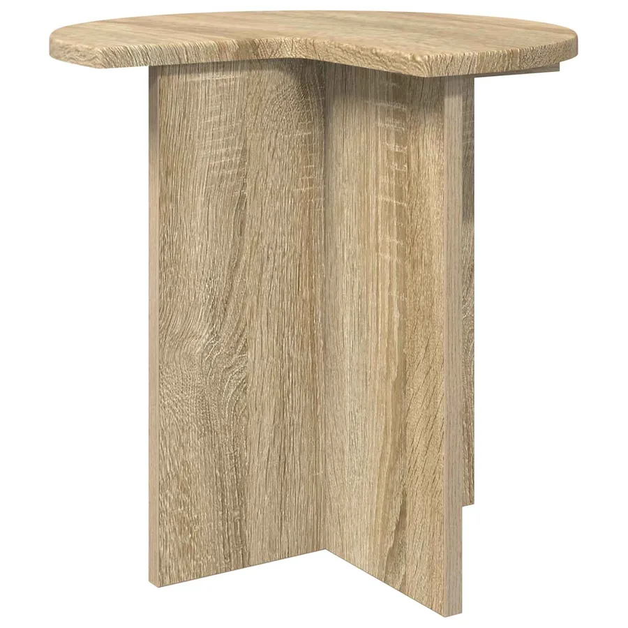 Table d'appoint avec stockage 2 pcs Chêne Sonoma Ø 39 x 38 cm - 5