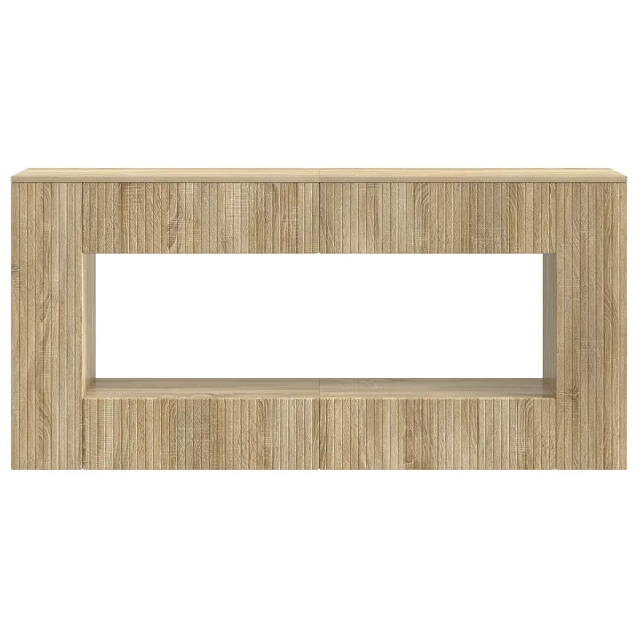 Table console Chêne Sonoma 155 x 29 x 74 cm Bois d’ingénierie - 5