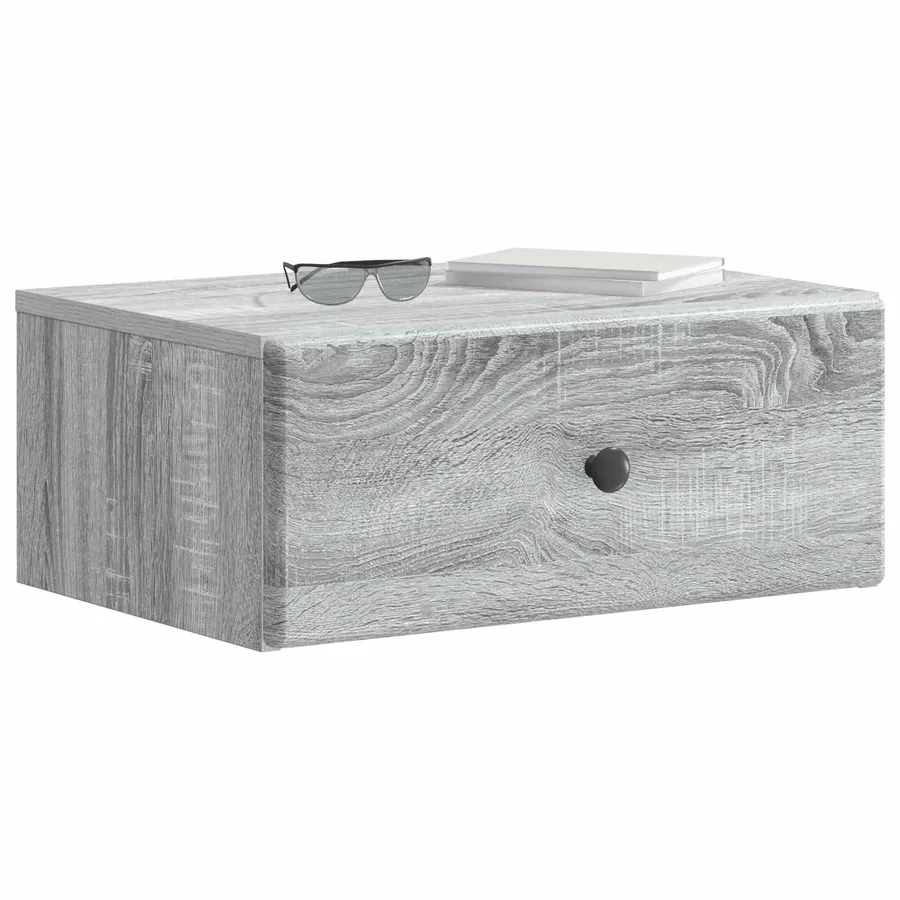 Cabinet de chevet mural 2 pcs Sonoma gris 49 x 34,5 x 20 cm - 3