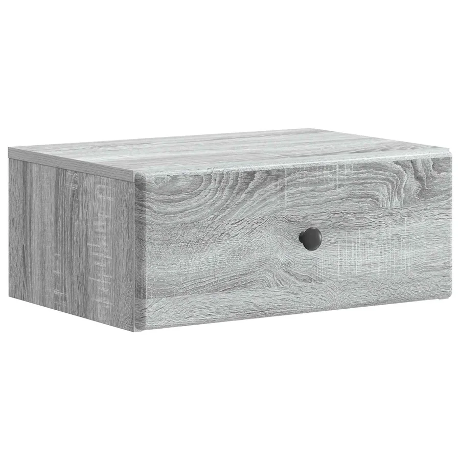 Cabinet de chevet mural 2 pcs Sonoma gris 49 x 34,5 x 20 cm - 5