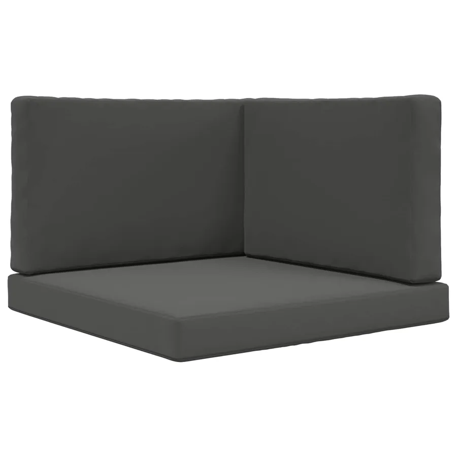 Coussin de canapé d'extérieur 3 pcs Anthracite Polyester - 2