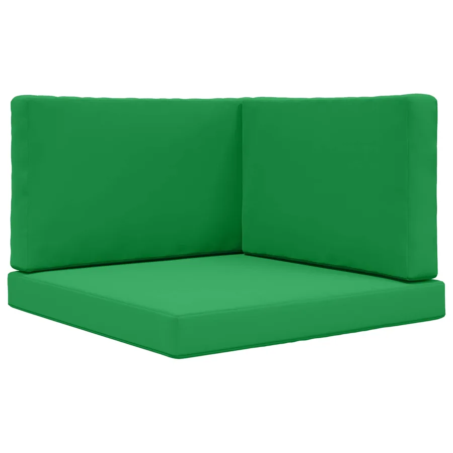 Coussin de canapé d'extérieur 3 pcs Vert Polyester - 2