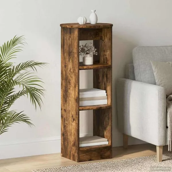 Meuble d'appoint Chêne Fumé 40 x 40 x 100 cm Bois d’ingénierie
