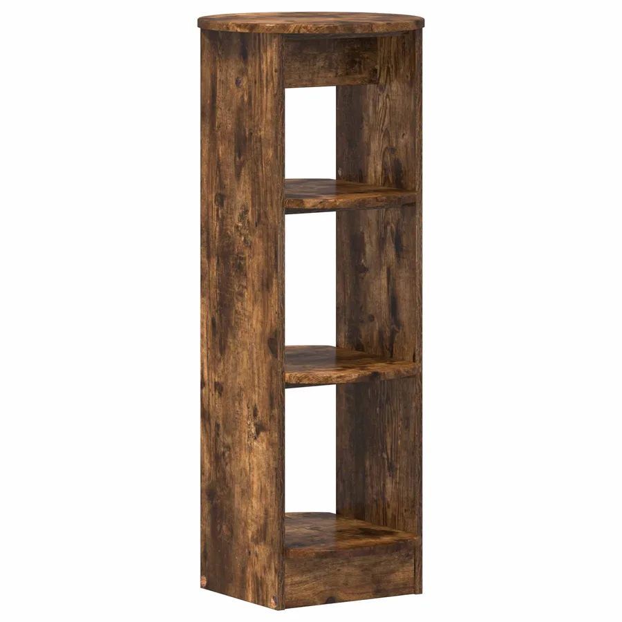 Meuble d'appoint Chêne Fumé 40 x 40 x 100 cm Bois d’ingénierie - 2