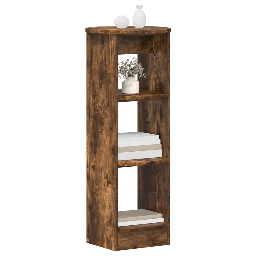 Meuble d'appoint Chêne Fumé 40 x 40 x 100 cm Bois d’ingénierie - 3