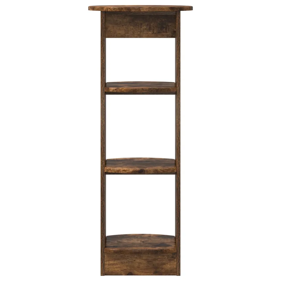 Meuble d'appoint Chêne Fumé 40 x 40 x 100 cm Bois d’ingénierie - 4