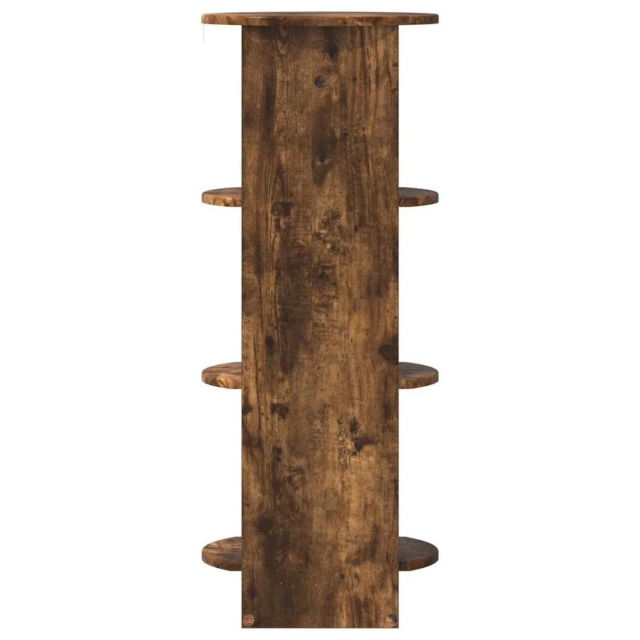 Meuble d'appoint Chêne Fumé 40 x 40 x 100 cm Bois d’ingénierie - 5