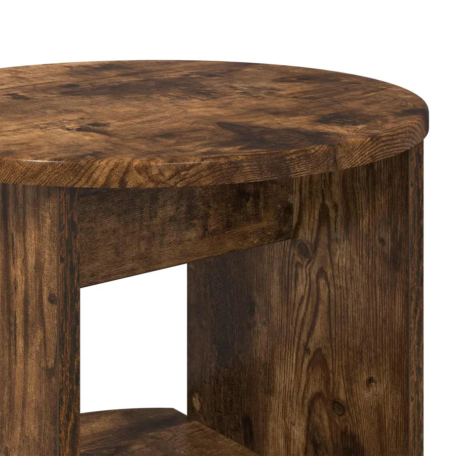 Meuble d'appoint Chêne Fumé 40 x 40 x 100 cm Bois d’ingénierie - 8