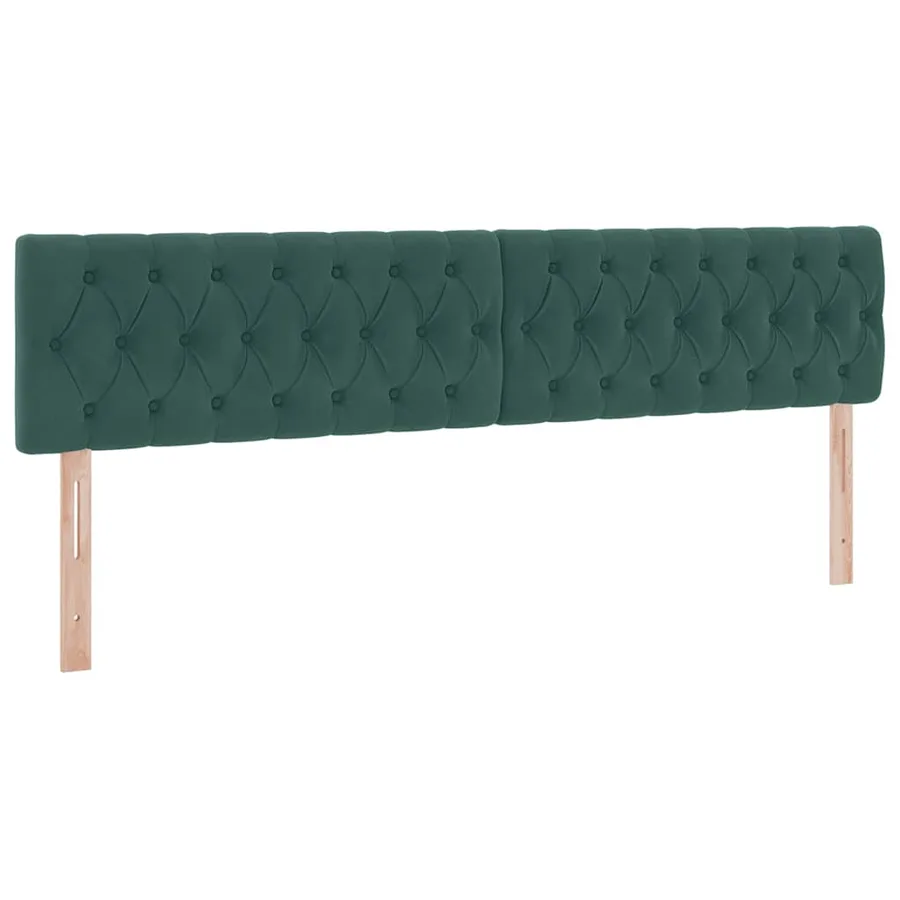 Lit de rangement LED avec matelas Vert foncé 200 x 200 cm - 10