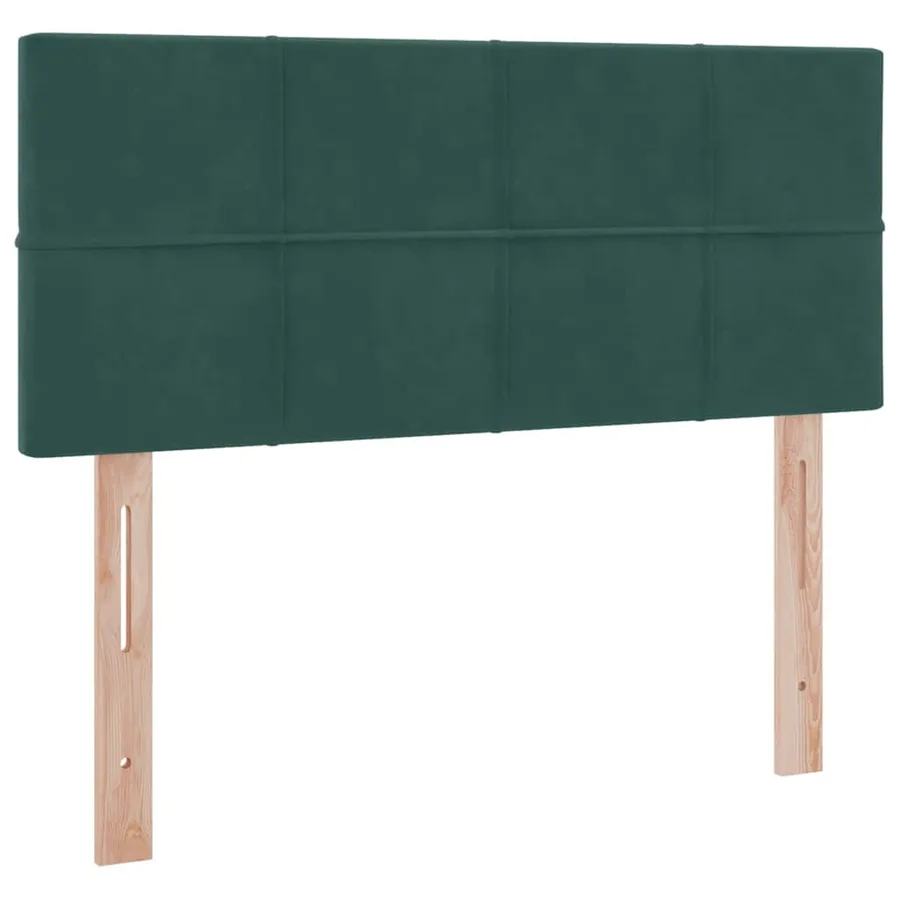 Lit de rangement LED avec matelas Vert foncé 120 x 190 cm - 8