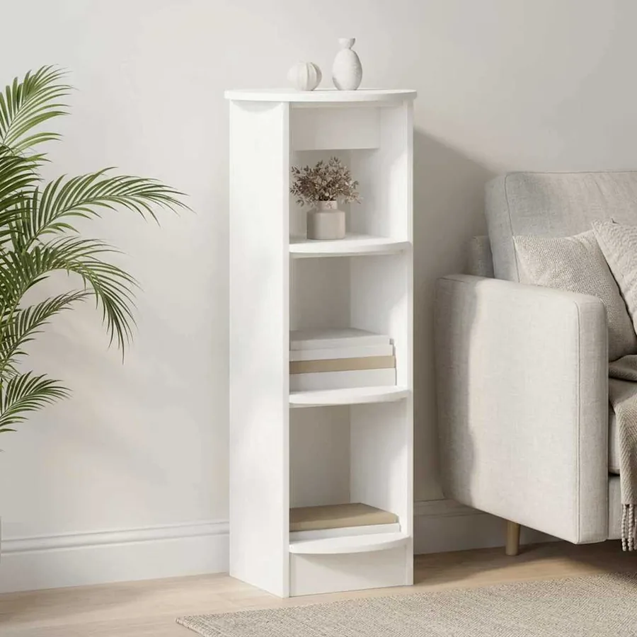 Meuble d'appoint Blanc 40 x 40 x 100 cm Bois d’ingénierie