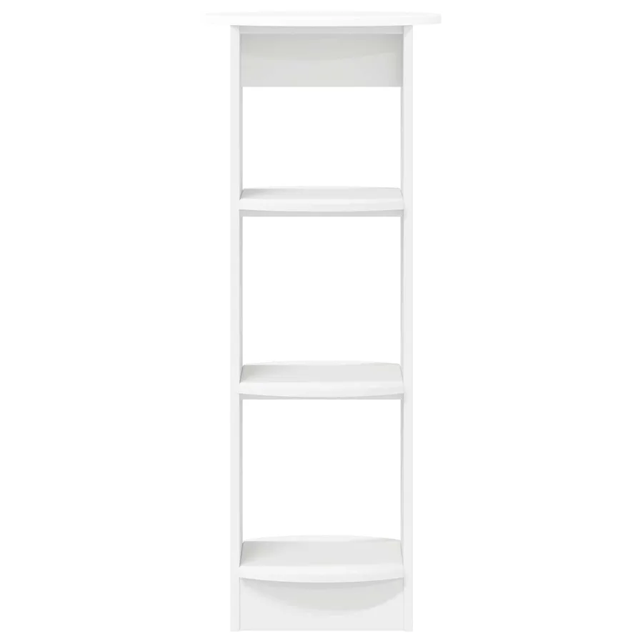 Meuble d'appoint Blanc 40 x 40 x 100 cm Bois d’ingénierie - 4