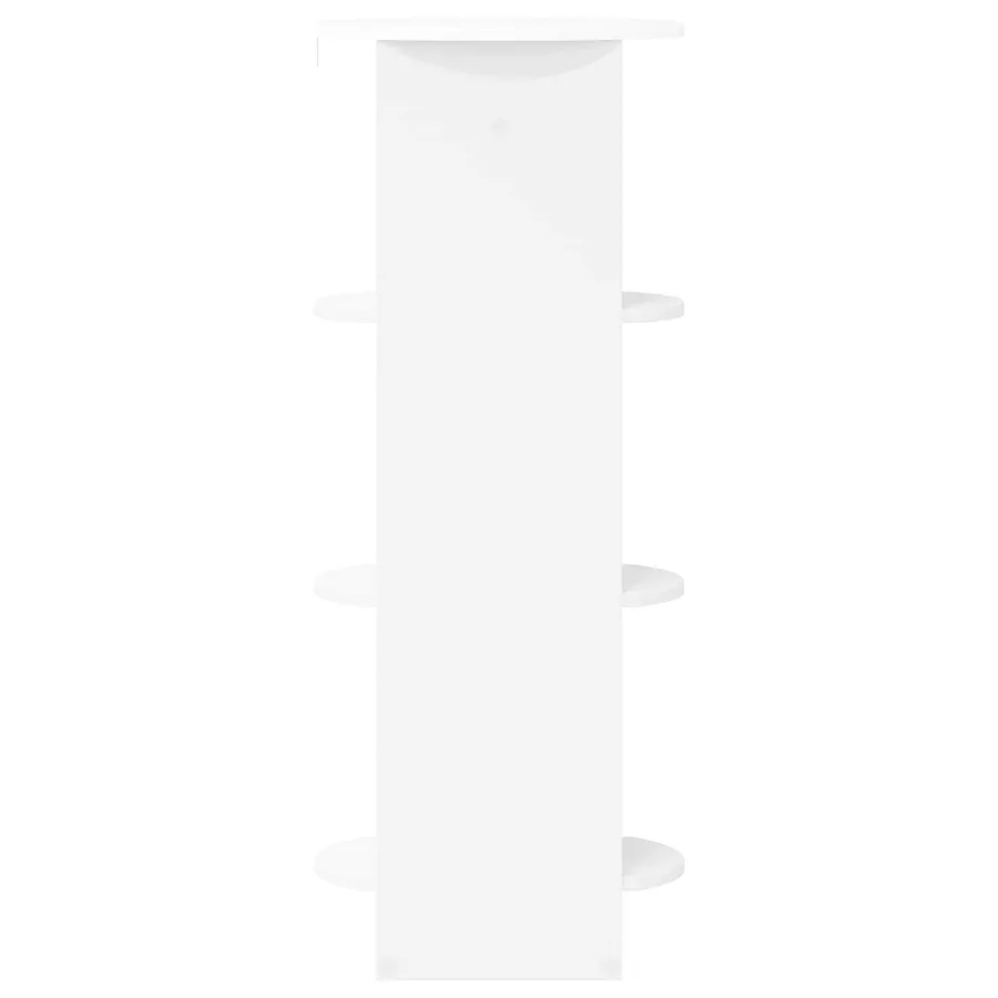 Meuble d'appoint Blanc 40 x 40 x 100 cm Bois d’ingénierie - 5