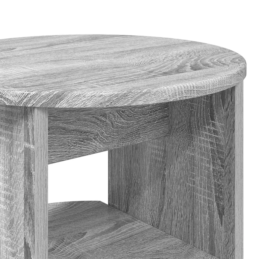 Meuble d'appoint 2 pcs Gris Sonoma Ø40 x 50 cm - 8