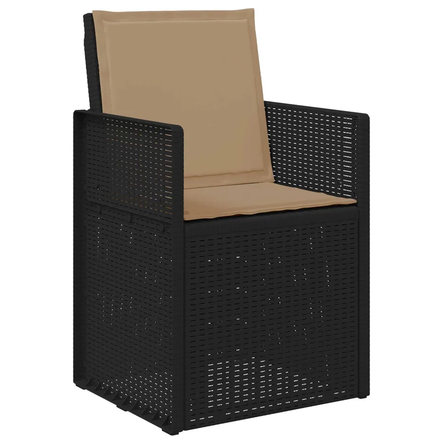 Ensemble de salle à manger pour jardin avec coussin 9 pcs PP - 6